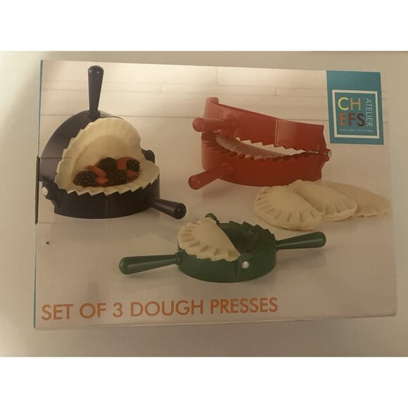 Chefs Atelier Set of 3 Dough Presses. New In Box - Picture 3 of 6